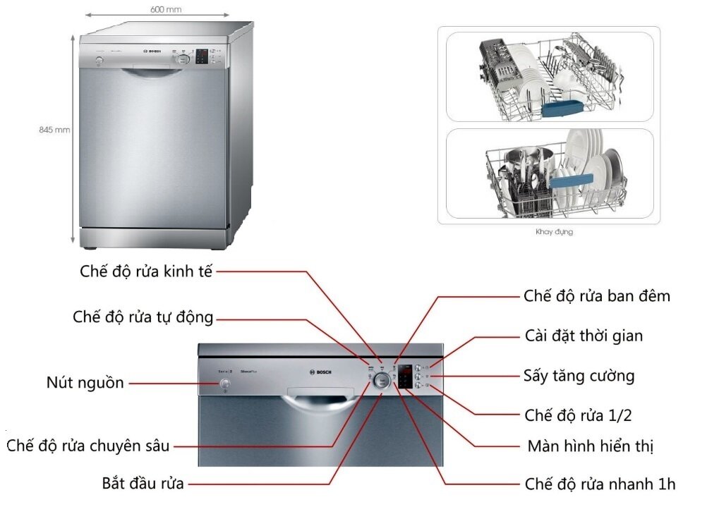 Nơi bán Máy rửa bát Bosch SMS25KI00E giá rẻ nhất tháng 09/2021