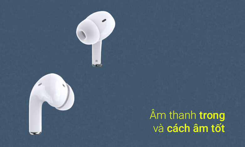 Tai nghe True Wireless DareU D2 (Trắng) | Âm thanh trong và cách âm tốt