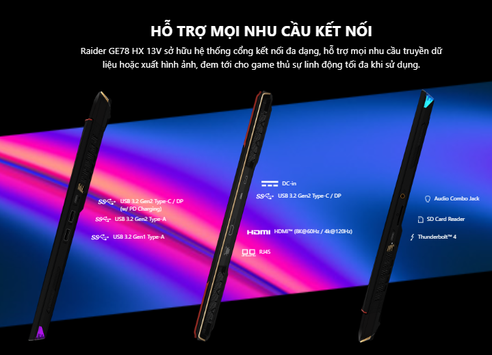 Laptop MSI Gaming GE78 HX Raider (13VH -076VN)