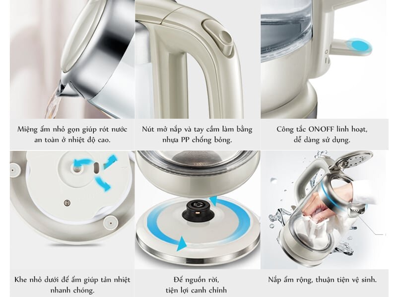 Ấm siêu tốc 1.7 lít