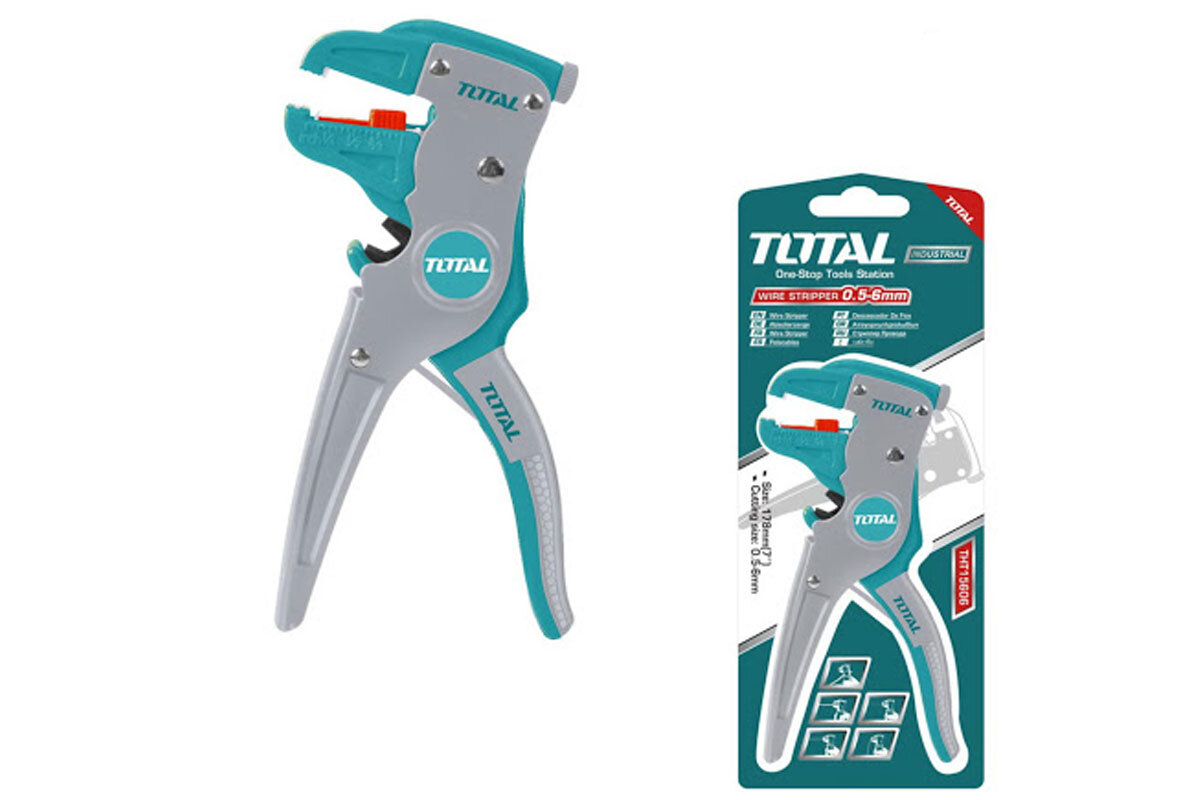 Kềm tuốt dây điện mỏ quạ 175mm Total THT15606