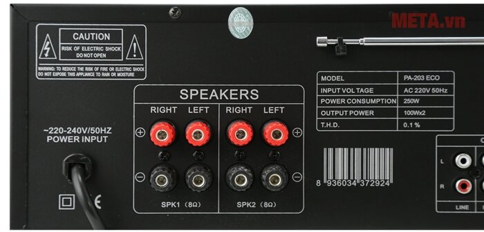 Máy Amply Arirang PA-203 ECO