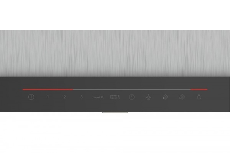 Máy hút mùi áp tường Bosch DWB98JQ50B sử dụng bảng điều khiển cảm ứng DirectSelect (Ảnh: Bosch).