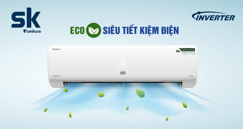 Điều hòa Sumikura 28000 BTU 2 chiều APS/APO-H280 gas R-410A 5 Điều hòa Sumikura 28000 BTU 2 chiều APS/APO-H280 tiết kiệm điện