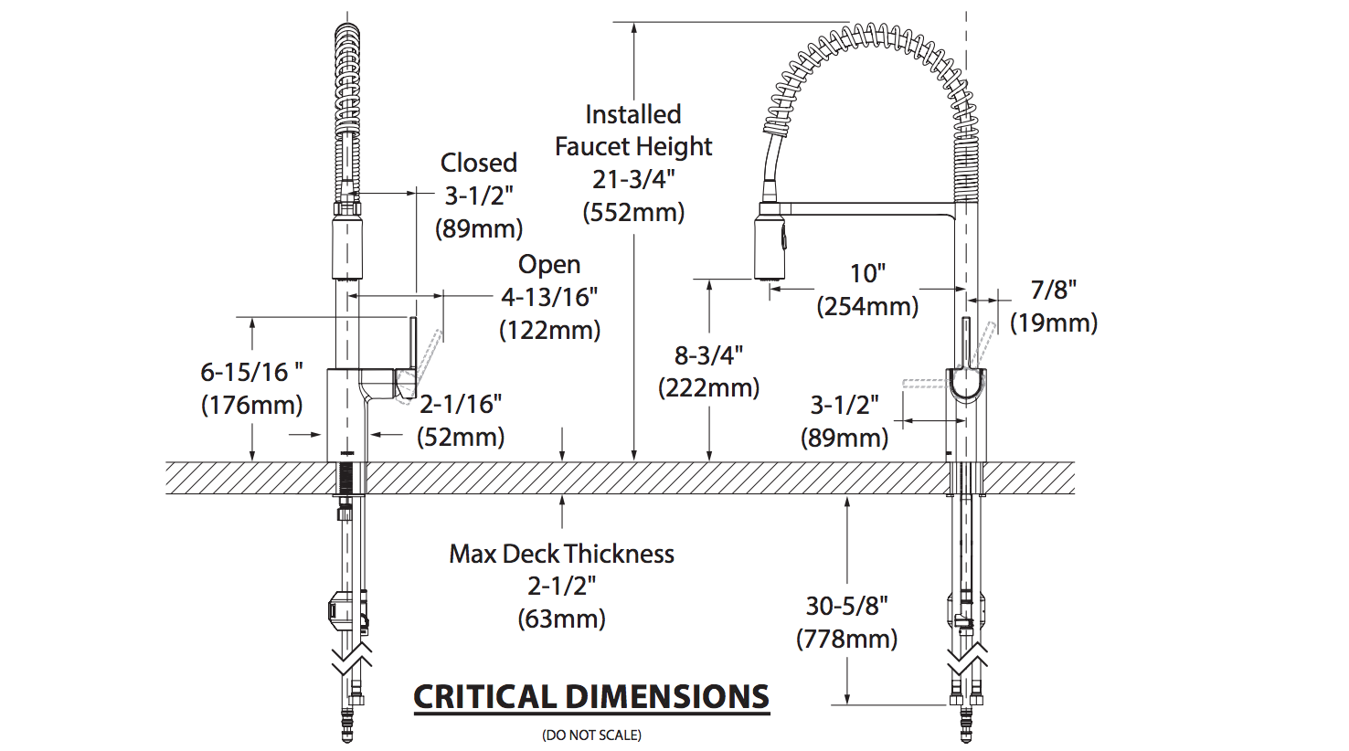 Bản vẽ kỹ thuật vòi rửa chén MOEN 5923