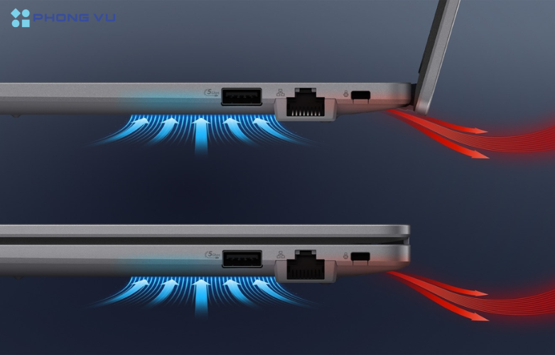 Laptop Asus ExpertBook P1 P1503CVA-I516-63WS kết nối linh hoạt, tản nhiệt tối ưu