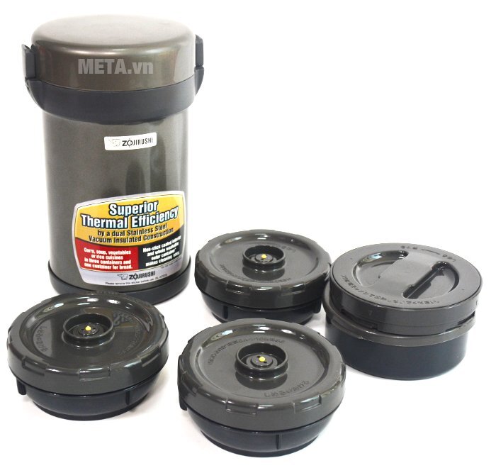 Cặp lồng cơm giữ nhiệt Zojirushi SL-XCE20 - 4 ngăn Cặp lồng cơm giữ nhiệt Zojirushi SL-XCE20 - 4 ngăn