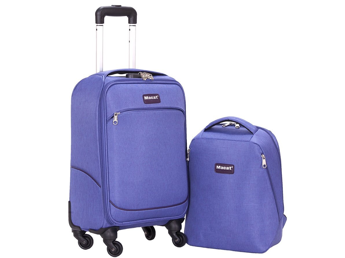 Bộ vali balo du lịch Macat AC19T 19 inch màu tím Vali du lịch Macat