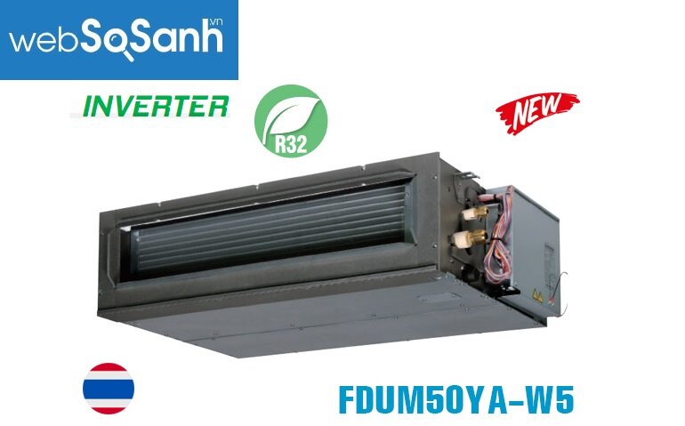 Điều hòa Mitsubishi 18000 BTU 1 chiều Inverter FDUM50YA-W5/FDC50YNA-W5 trang bị thêm nhiều tiện ích 