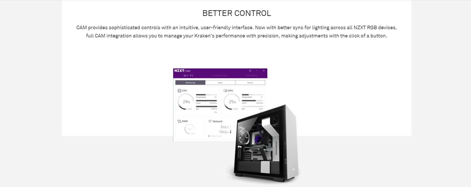 Tản nhiệt nước CPU NZXT Kraken X73 với khả năng điều khiển tốt hơn