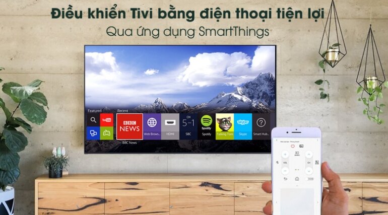 Smart Tivi Samsung 60 inch 4K UA60AU8100 hệ điều hành
