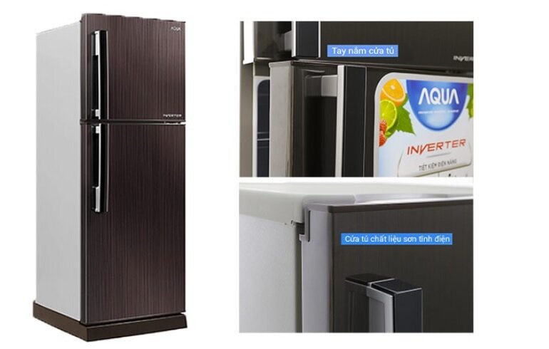 Thiết kế tủ lạnh Aqua Inverter AQR-T219FA(PB) hiện đại, sang trọng