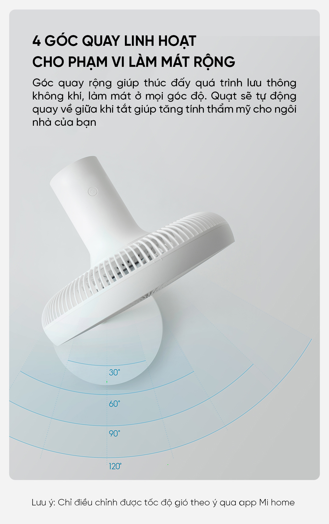 Quạt đứng tích điện Smartmi Gen 3 - ZLBPLDS05ZM - Bản quốc tế - Màu trắng