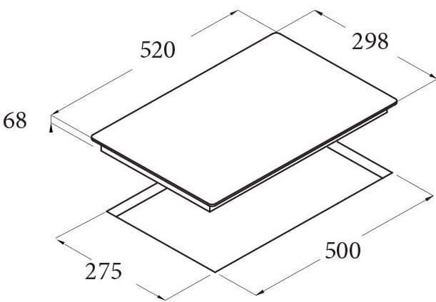 Kích thước lắp đặt IB 302 BK IB 302 BK