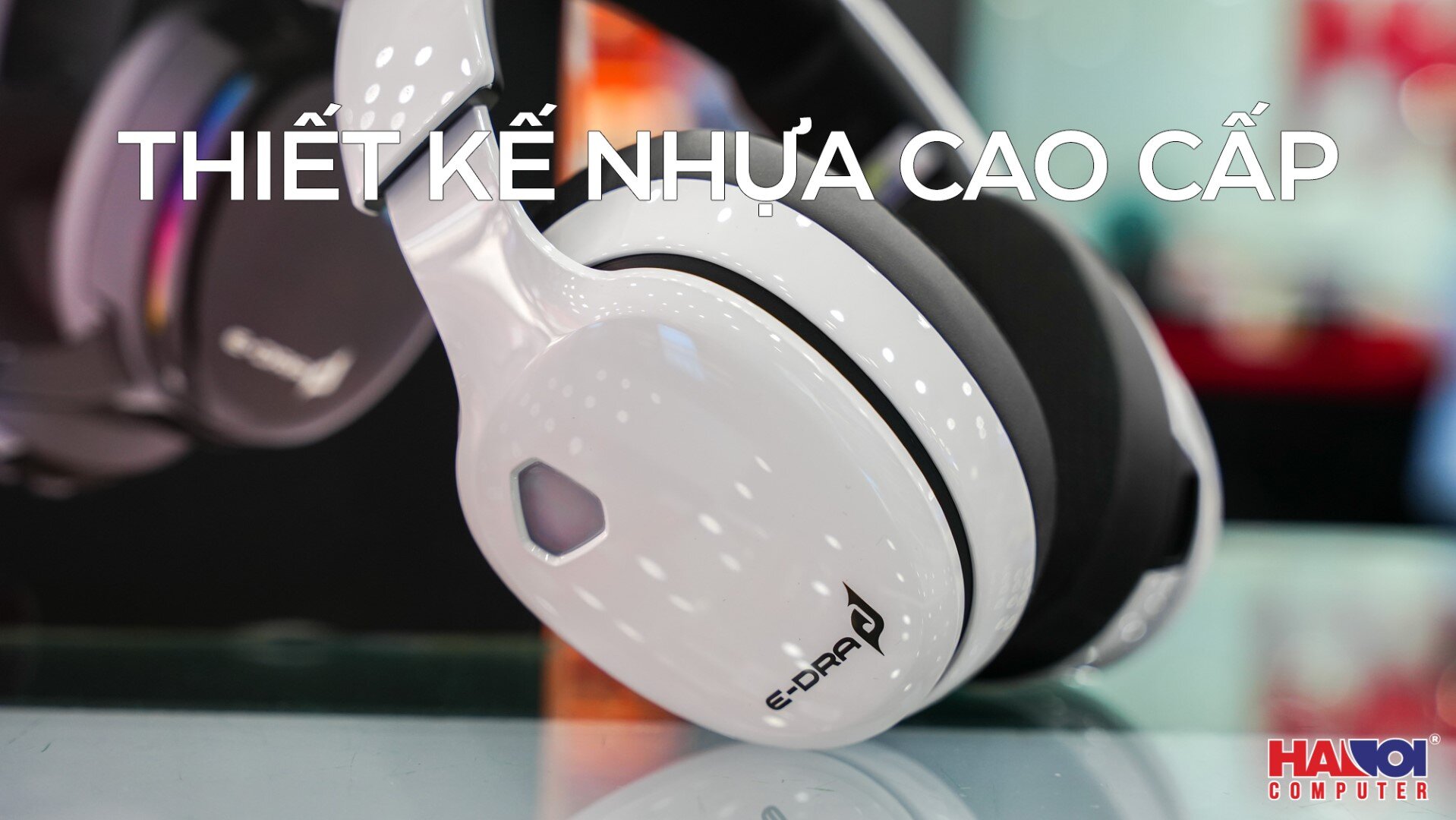 Tai nghe không dây E-Dra EH494W Trắng (Bluetooth, Wireless 2.4G)