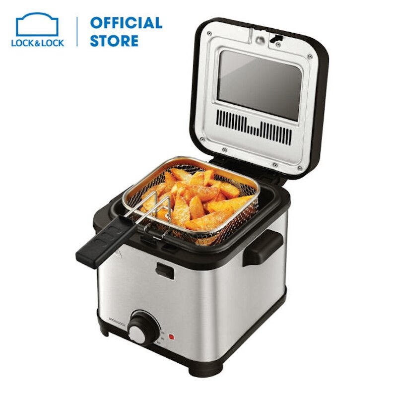 Nồi chiên ngập dầu Lock&Lock EJF716SLV được thiết kế với kiểu dáng hiện đại