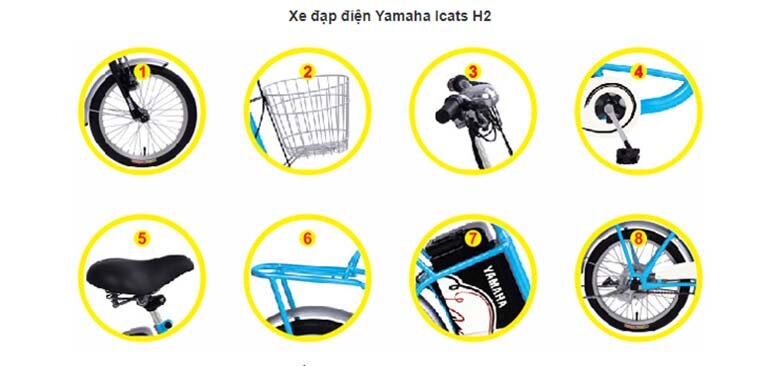 Xe đạp điện Yamaha ICATS H2