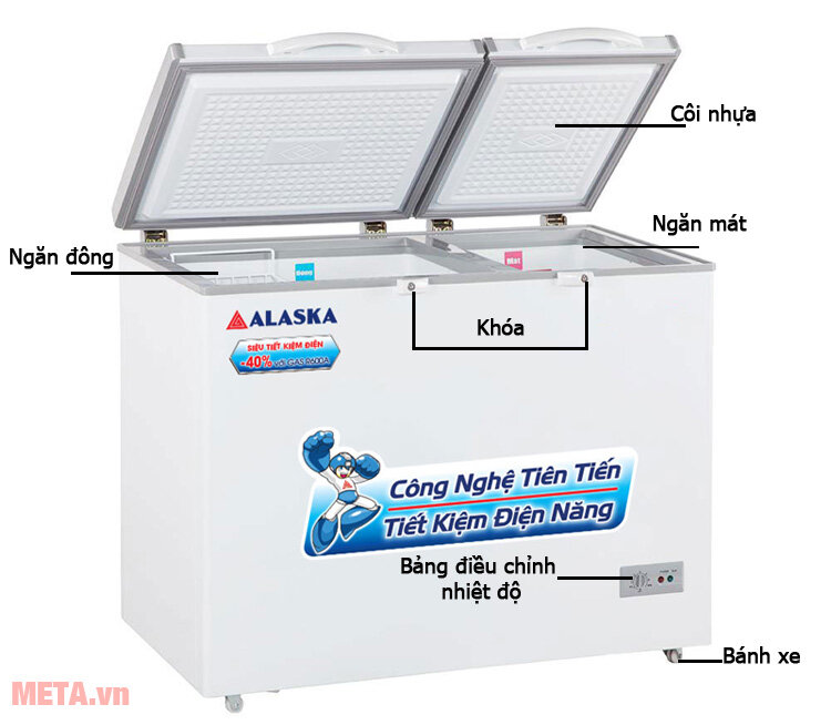 Tủ đông Alaska BCD-3568N (350 lít) Tủ đông Alaska BCD-3568N (350 lít)