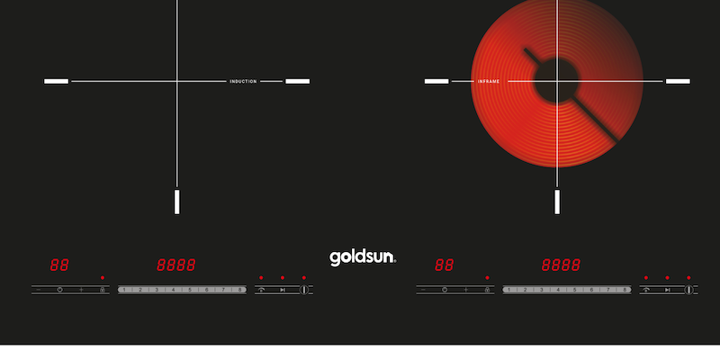 Goldsun GDX7640 được trang bị bảng điều khiển cảm ứng độc lập cho từng vùng nấu