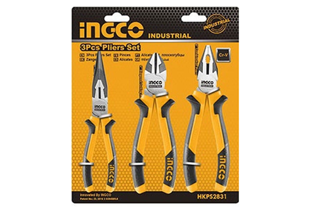 Bộ 3 kềm răng, cắt và nhọn INGCO HKHLPS2831