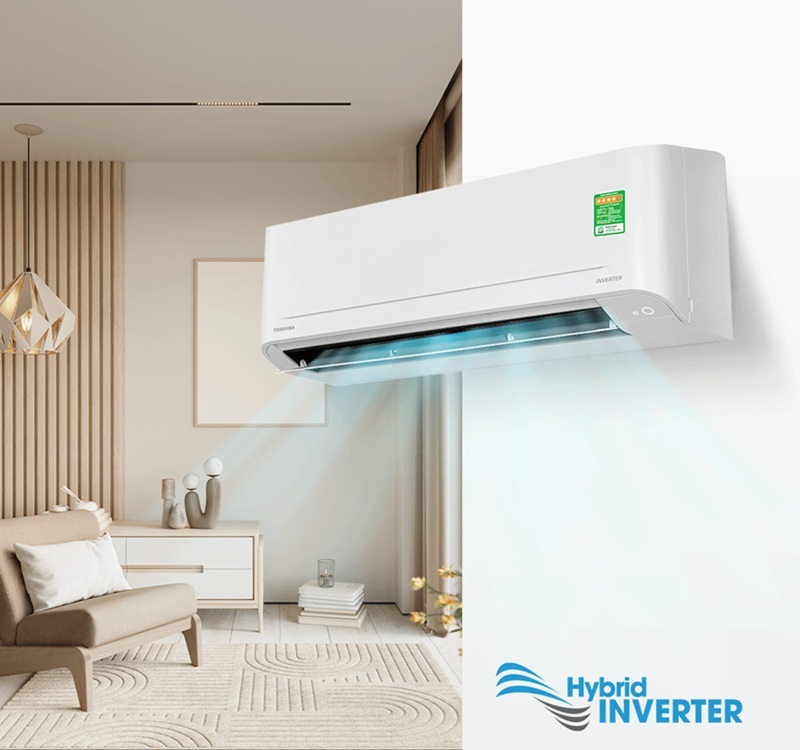 Điều hòa Toshiba Inverter 12000 BTU 1 chiều RAS-H13S5KCV2G-V gas R-32 7 Điều hòa Toshiba 12000 BTU 1 chiều inverter RAS-H13S5KCV2G-V