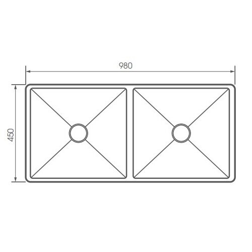 Bản vẽ kỹ thuật bồn rửa chén Atmor AT-S01