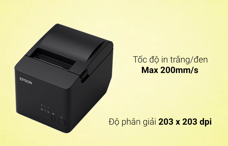 máy in nhiệt hóa đơn Epson| Tốc độ in tăng đen