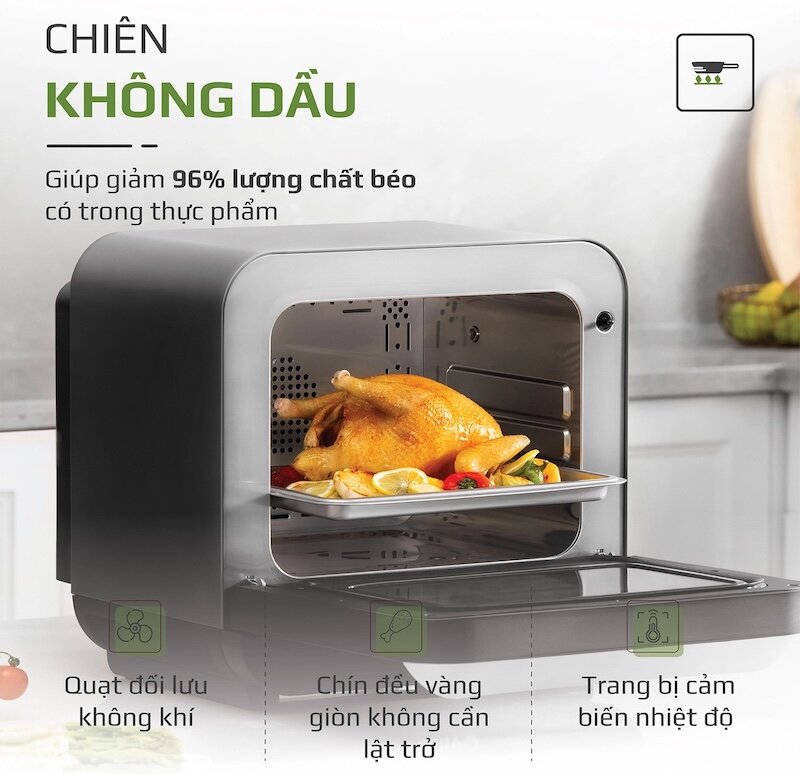 Nồi chiên hấp đa năng Olivo SF18