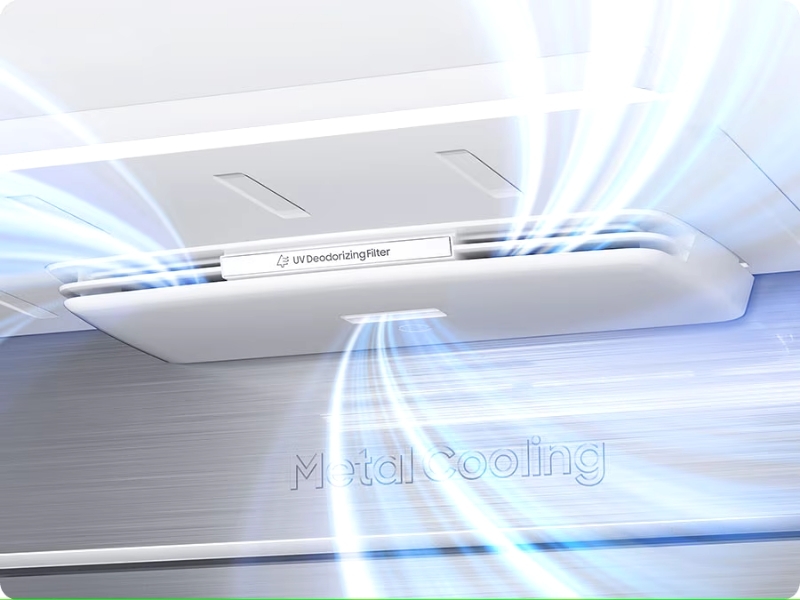 Tủ lạnh Samsung Side By Side Inverter 615 lít RS90F65D2FSV