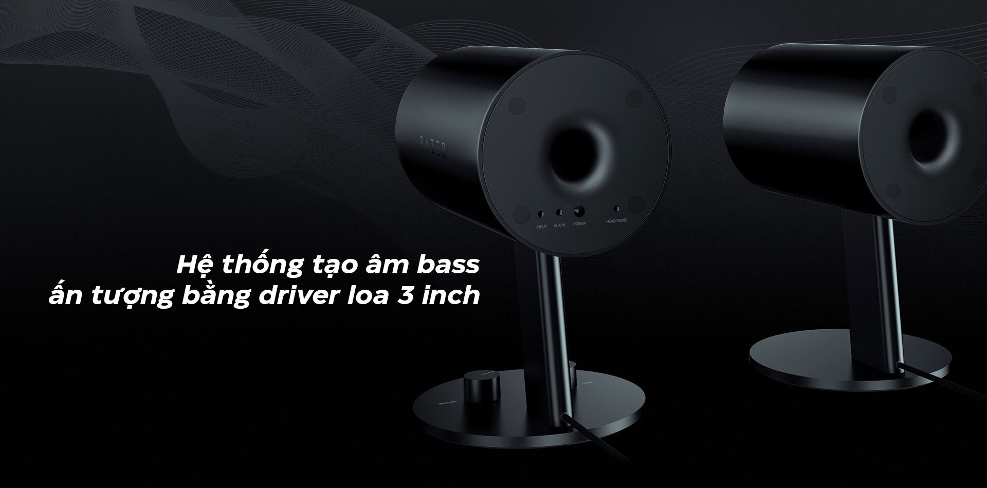 Loa vi tính Razer Nommo - 2.0 - Màu đen