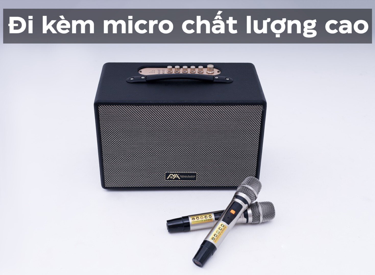 Loa karaoke di động Nova Audio NV-300 Platinum - Màu đen