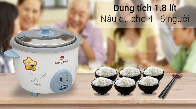 Nồi cơm điện Happycook 1.8 lít HCD-180
