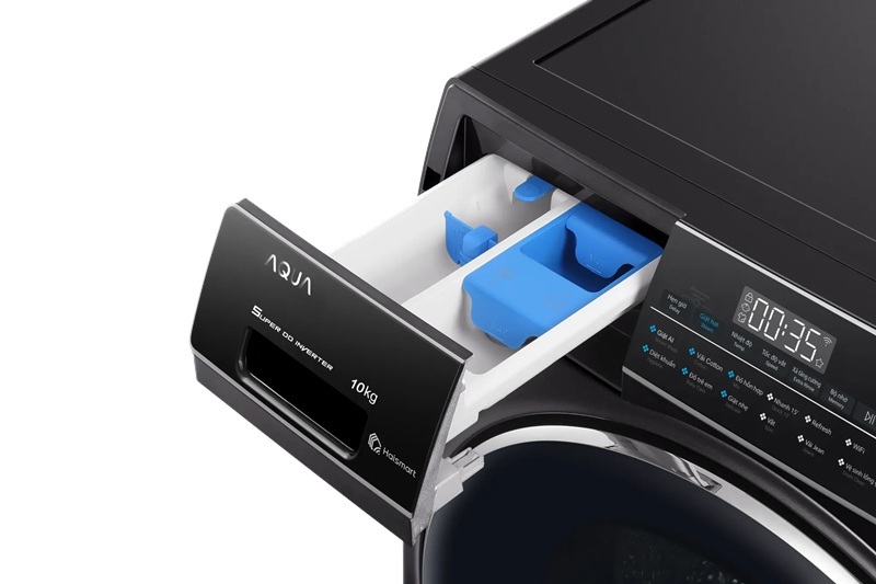 Máy giặt Aqua Inverter 10 kg AW10-B4959U1K(B) 3 Máy giặt Aqua Inverter 10 kg AW10-B4959U1K(B) khay nước giặt xả