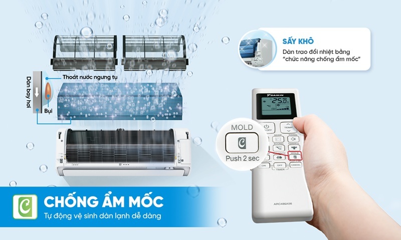 Điều Hòa Daikin Inverter 9000 BTU 1 Chiều FTKB25ZVMV/RKB25ZVMV