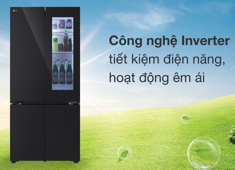 Tủ lạnh LG Inverter 617 lít LFB61BLGAI sử dụng công nghệ Inverter