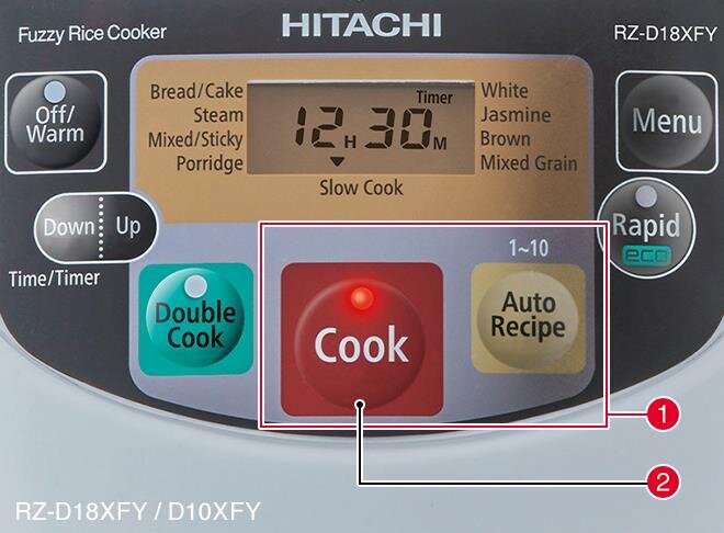 Nồi cơm điện tử 1,8L Hitachi RZ-D18VFY (DRE)