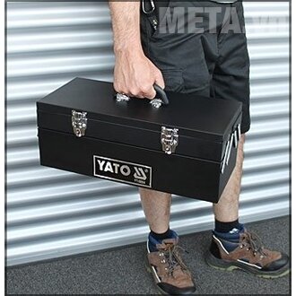 Hộp đựng đồ nghề bằng sắt, sơn tĩnh điện 3 ngăn Yato YT-0884