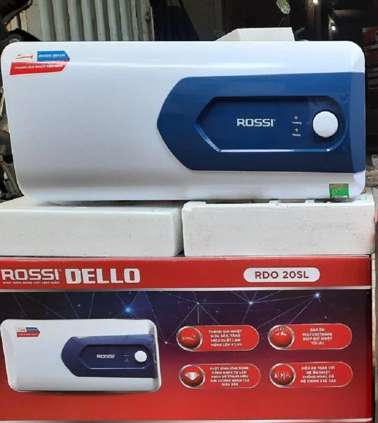 Bình nóng lạnh 20l Rossi Dello RDO-20SL