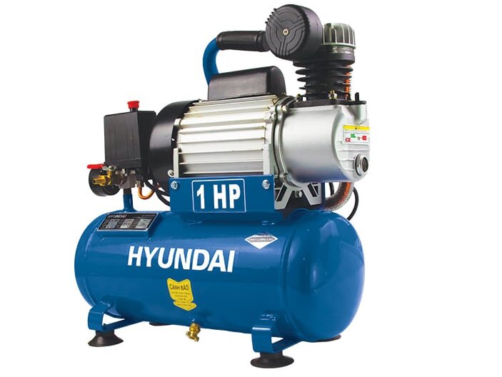 Máy nén khí chạy điện 1 pha Hyundai AH-1009 9 lít