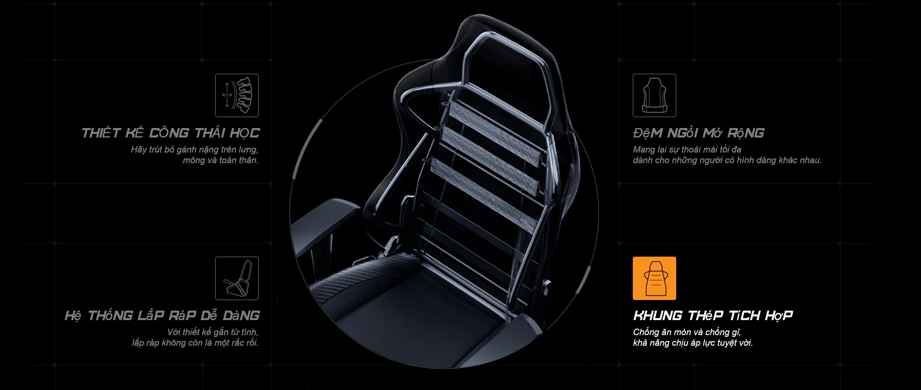 Ghế game Andaseat Phantom 3 Series Premium