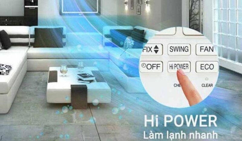 Điều Hòa Mitsubishi inverter 18000 BTU 2 chiều SRK50ZSS-W5/SRC50ZSS-W5 làm mát nhanh