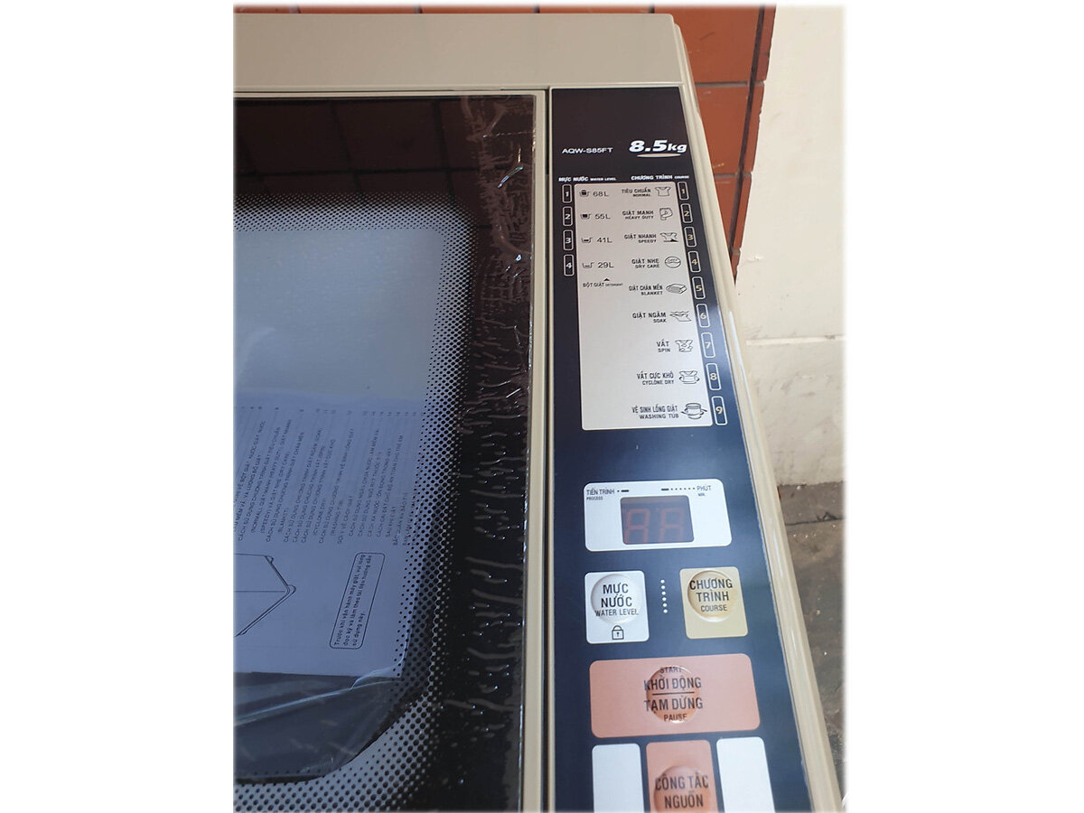 Bảng điều khiển tiếng Việt Máy giặt cửa trên