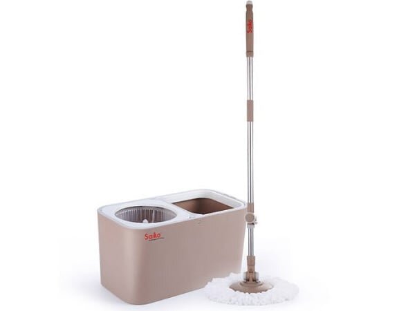 Cây lau nhà Saiko MOP-Z9 giúp vắt khô nhẹ nhàng và nhanh chóng Cây lau nhà Saiko MOP-Z9