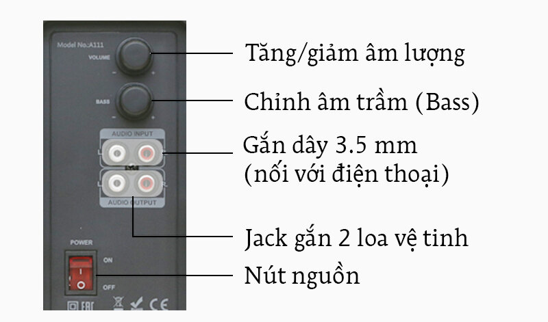 Loa vi tính Fenda A111 - 2.1 Loa vi tính Fenda A111 - 2.1