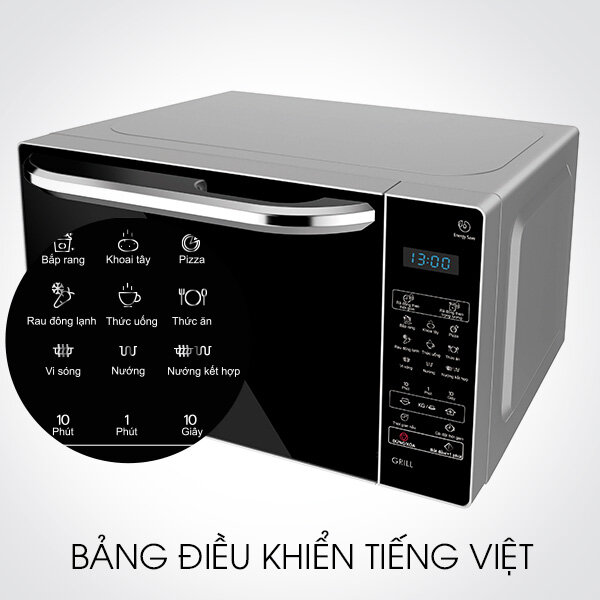 Lò vi sóng Điện tử có nướng 23L Sharp R-G574VN-S Lò vi sóng Điện tử có nướng 23L Sharp R-G574VN-S
