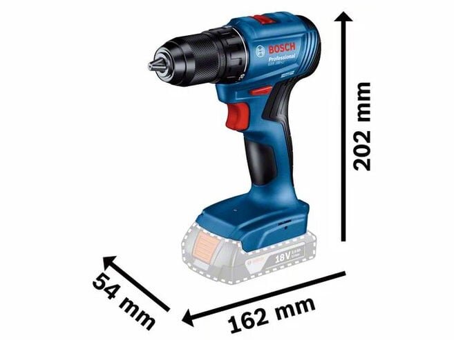 Kích thước của máy khoan pin Máy khoan vặn vít dùng pin