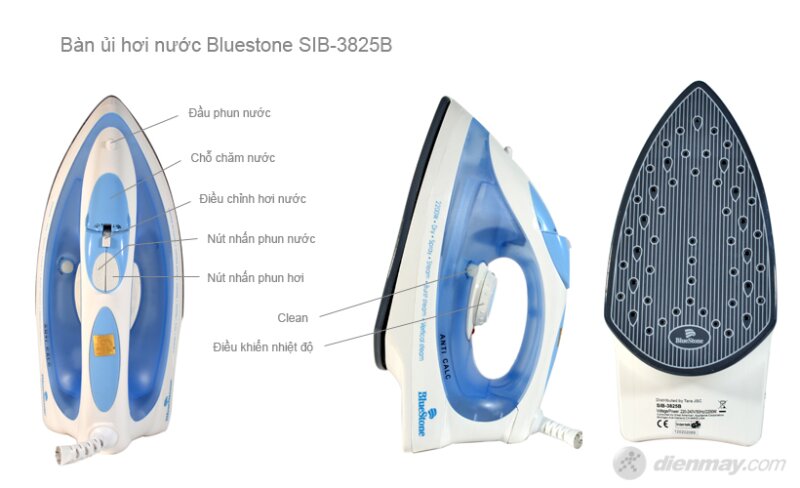 Bàn ủi hơi nước Bluestone SIB-3825B