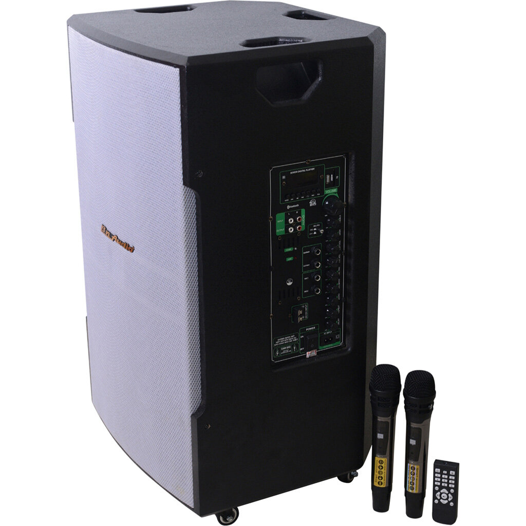 Các cổng kết nối ở mặt bên của loa kéo BN Audio BA 850 V