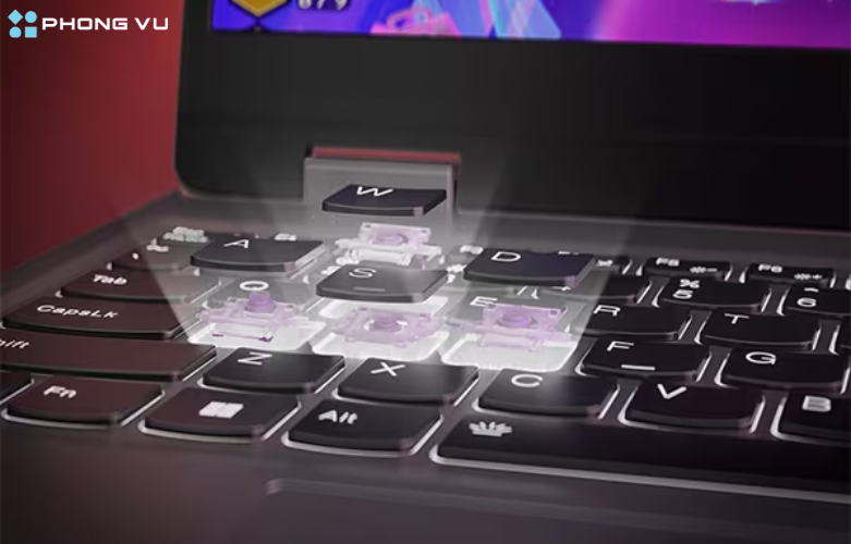 Tích hợp đèn nền RGB hút mắt tạo cảm giác đắm chìm trong các trò chơi