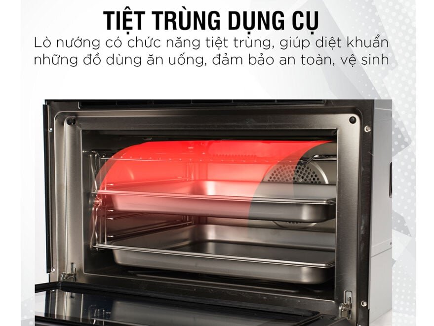 Lò nướng hấp Kieler có chức năng tiệt trùng Lò nướng hấp Kieler